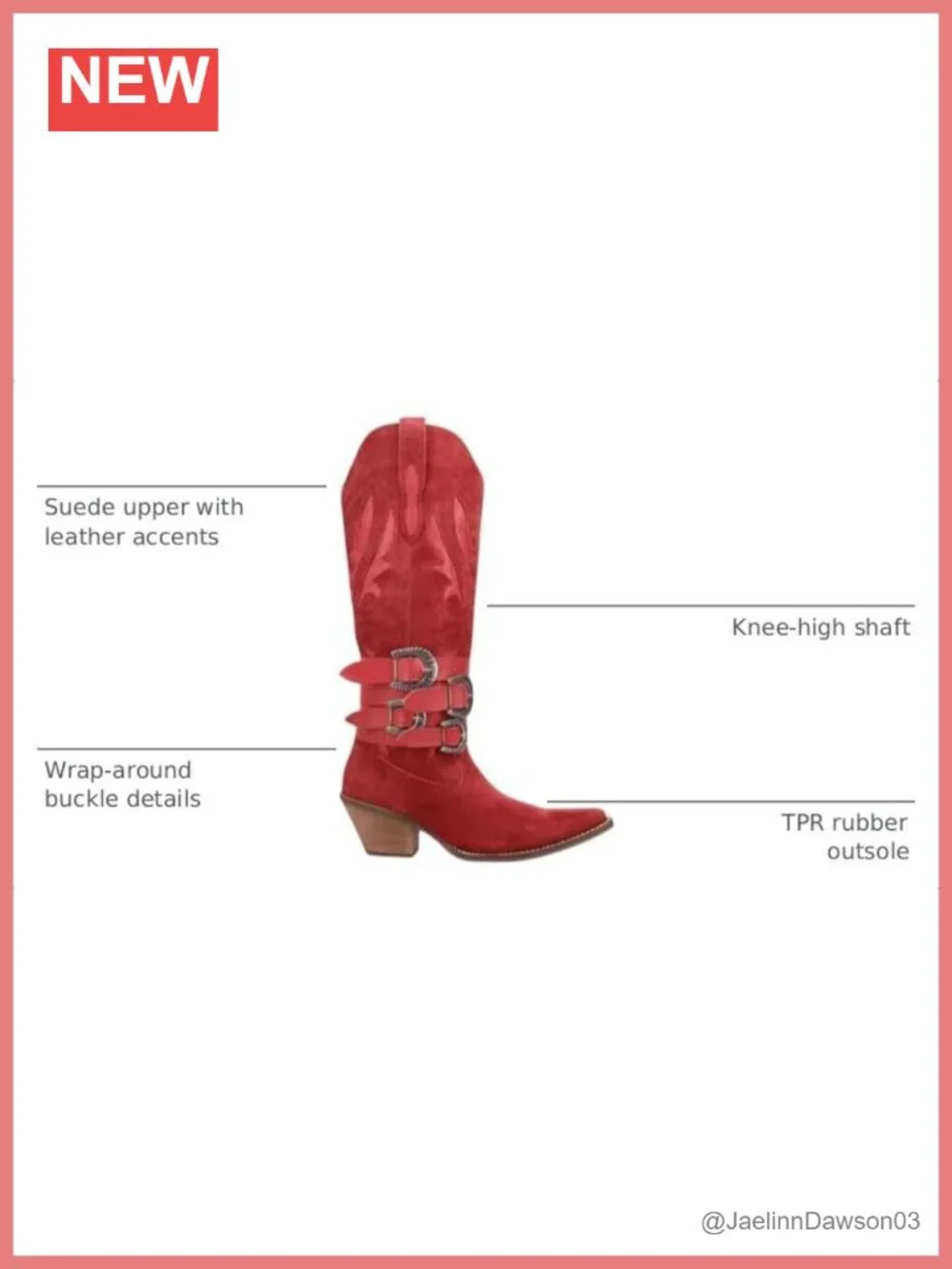 Dingo Suede Over the Knee Western Boots Snip Toe Block Heel Pull On